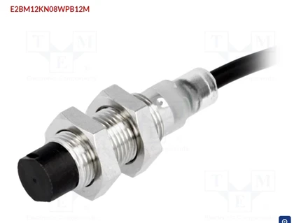 OMRON E2B-M12KN08-WP-B1 2M andur: induktiivne; OUT: PNP / EI; 0÷8 mm; 10÷30VDC; M12; IP67; 200mA