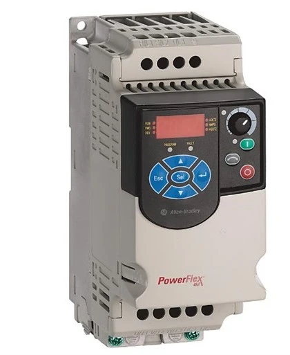 Allen-Bradley, 22F-D1P5N103, PowerFlex4M vahelduvvooluketas, 480VAC, 3PH, 1,5 amprit, 0,37 kW, 0,5 HP, raami suurus A